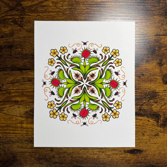 Flytrap Mandala - Print