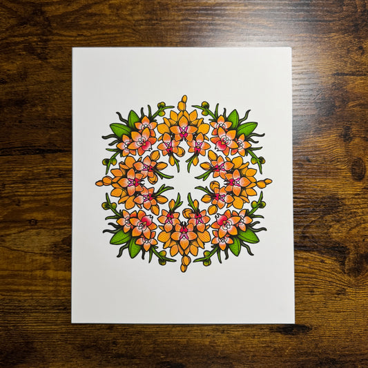Orchid Mandala - Print